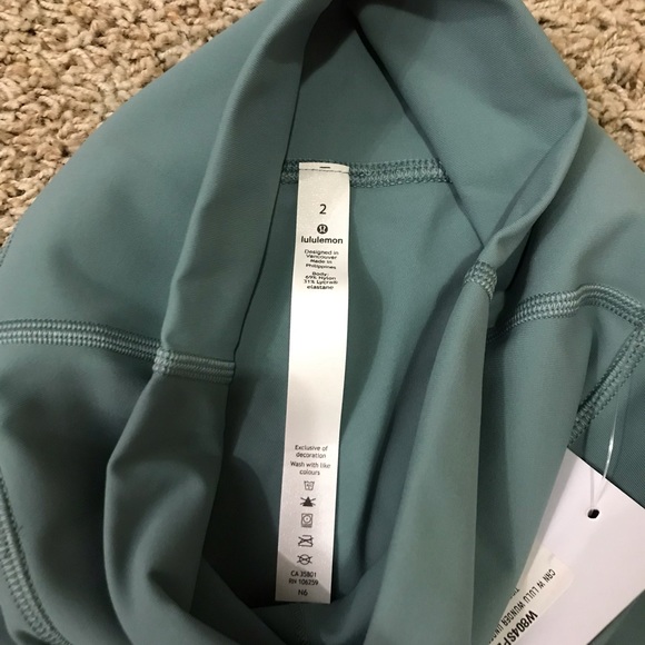Lululemon Tidewater Teal Wunder Under Hr 78 Tight - Picture 7 of 7